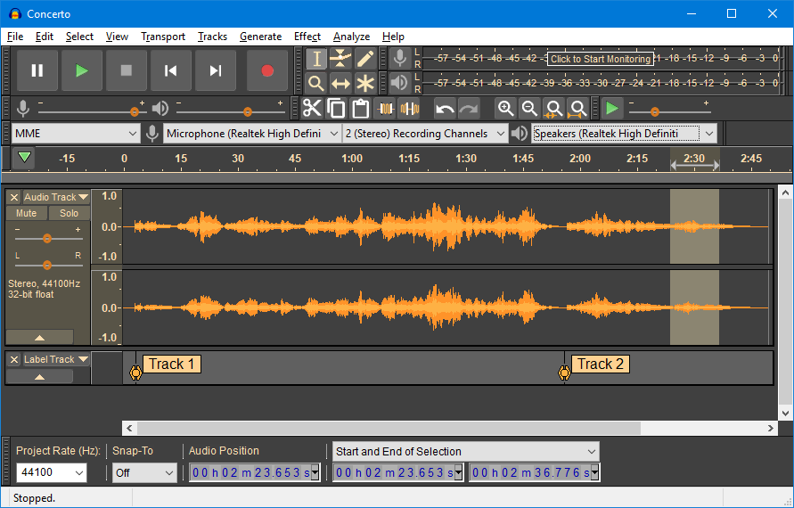 editing podcast audio in audacity
